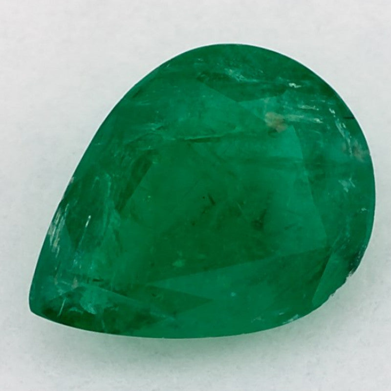 1.03 Carat Pear Natural Green Emerald