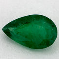 0.95 Carat Pear Natural Green Emerald