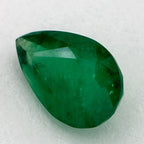 0.95 Carat Pear Natural Green Emerald