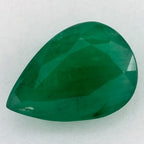 1.76 Carat Pear Natural Green Emerald