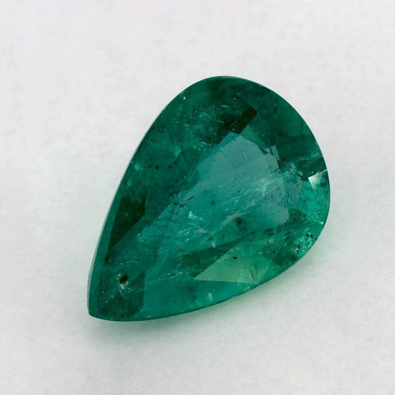 2.66 Carat Pear Natural Green Emerald