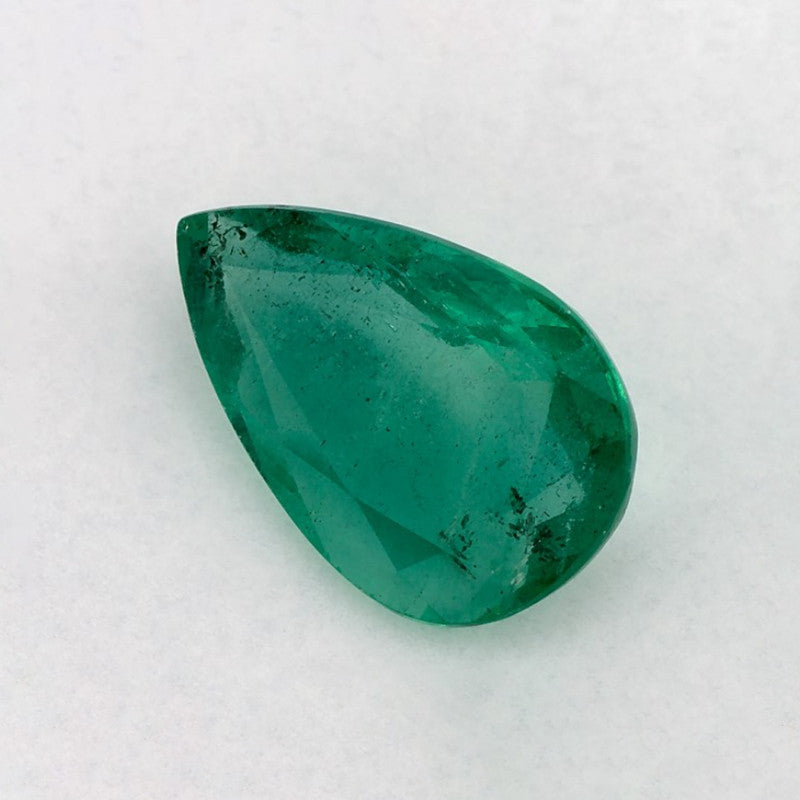 1.88 Carat Pear Natural Green Emerald
