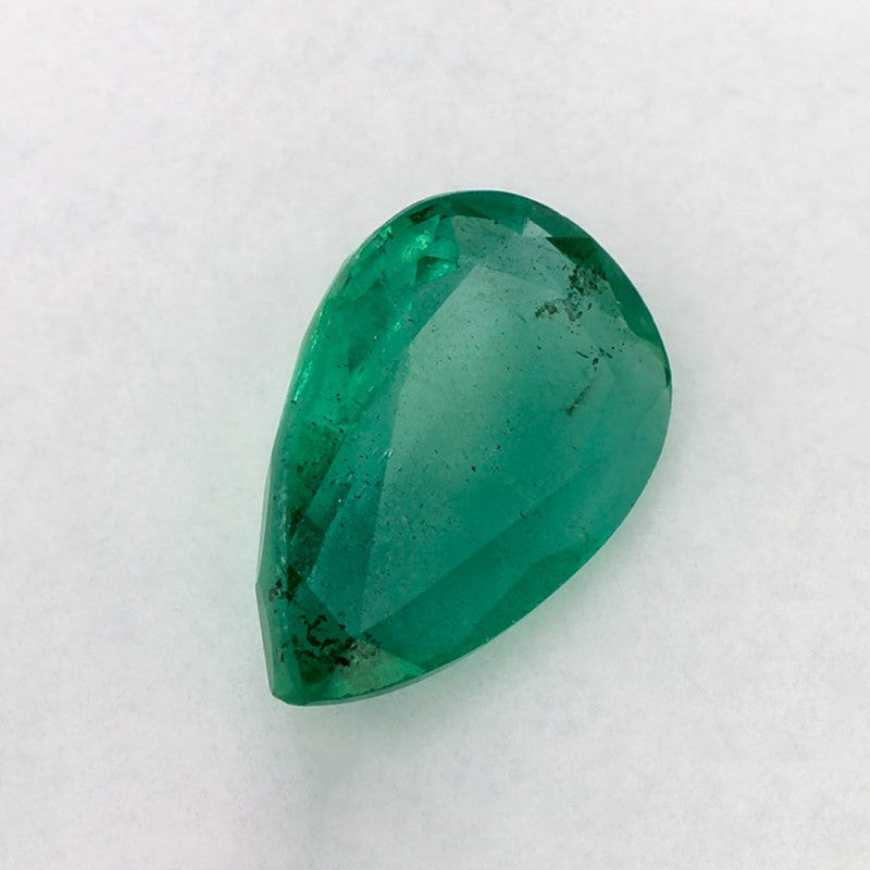 1.88 Carat Pear Natural Green Emerald