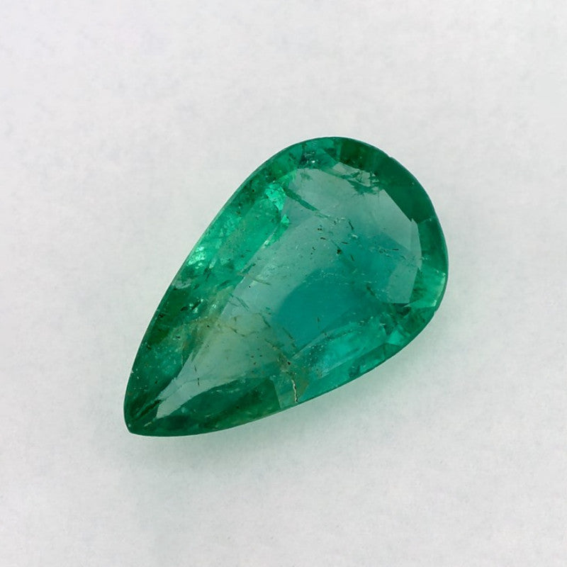 1.93 Carat Pear Natural Green Emerald