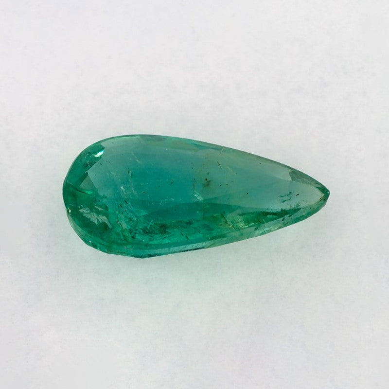 1.93 Carat Pear Natural Green Emerald