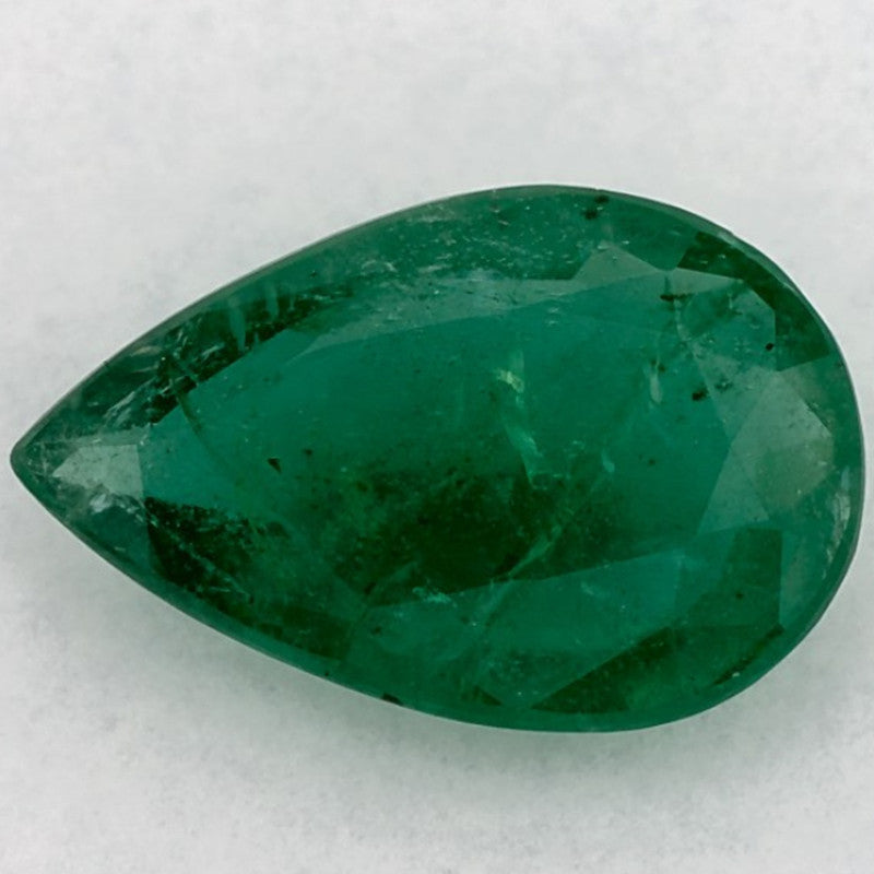 1.83 Carat Pear Natural Green Emerald