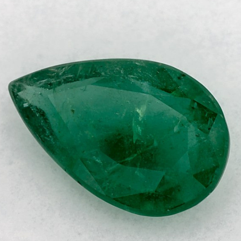 1.83 Carat Pear Natural Green Emerald
