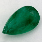 1.87 Carat Pear Natural Green Emerald