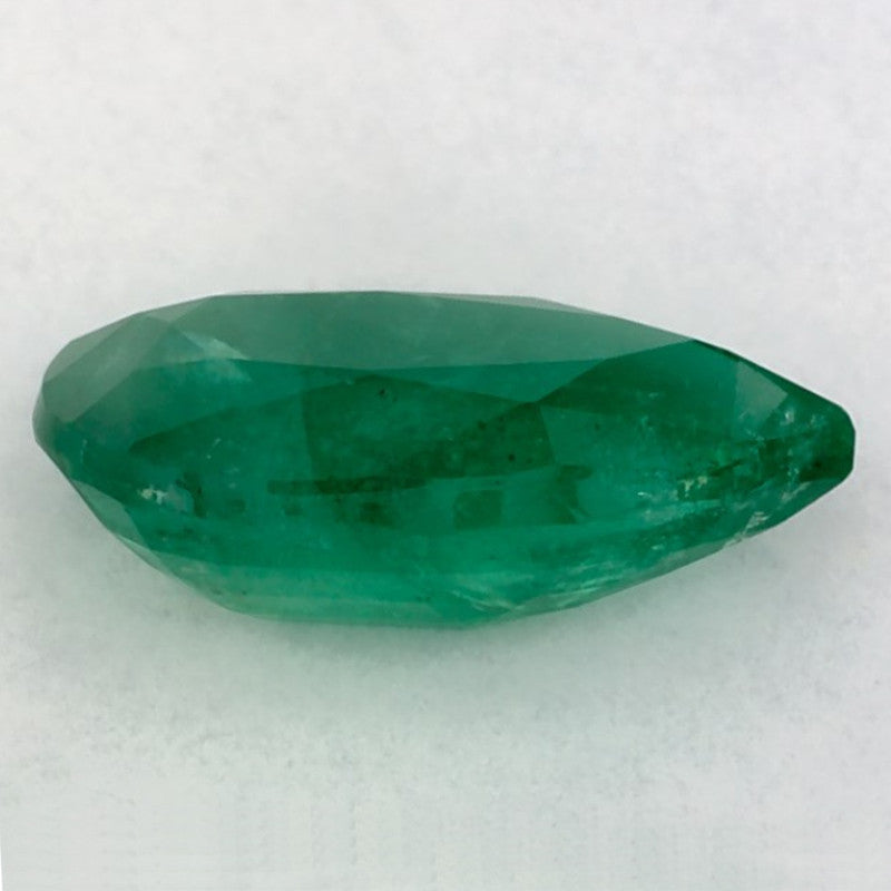 1.87 Carat Pear Natural Green Emerald