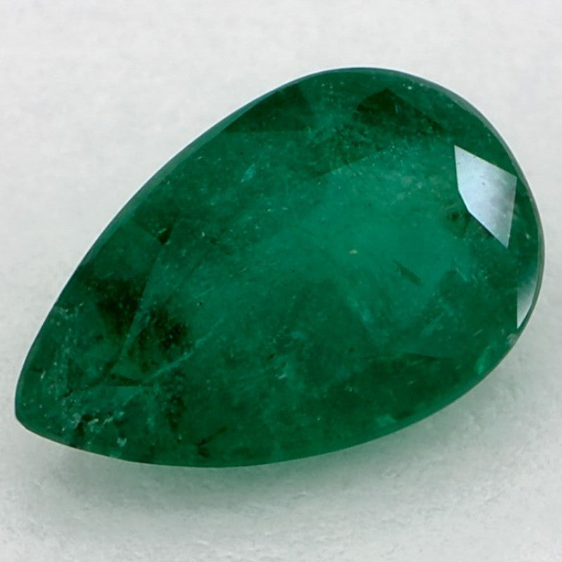 1.91 Carat Pear Natural Green Emerald