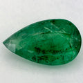 2.10 Carat Pear Natural Green Emerald