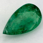 2.10 Carat Pear Natural Green Emerald