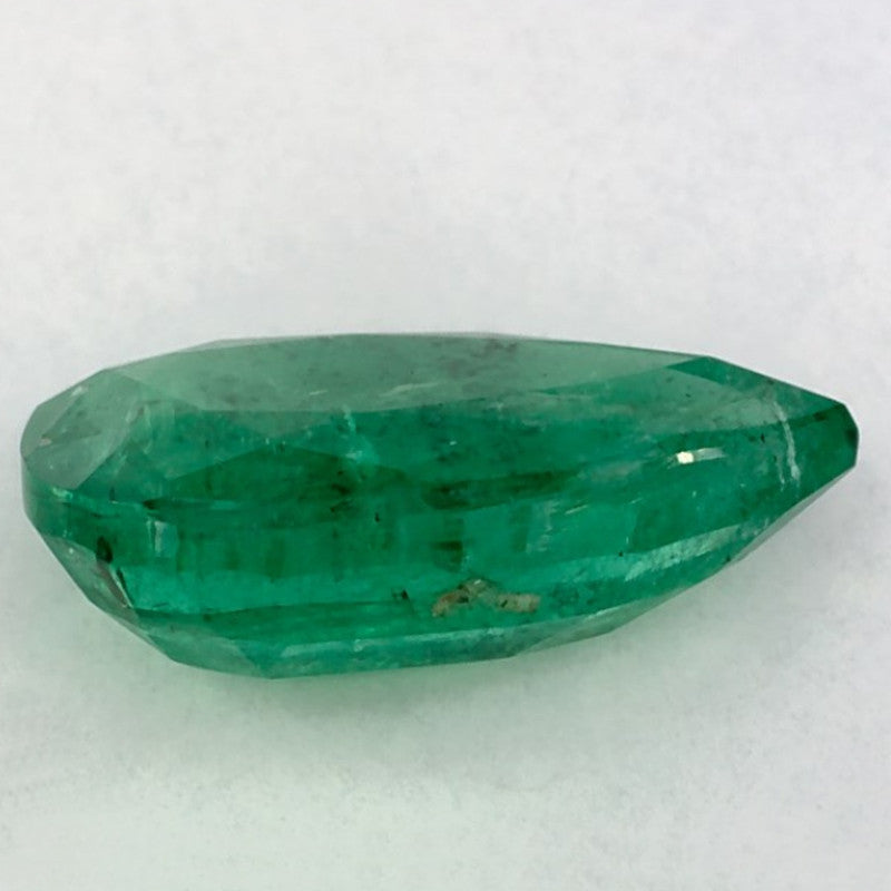 2.10 Carat Pear Natural Green Emerald