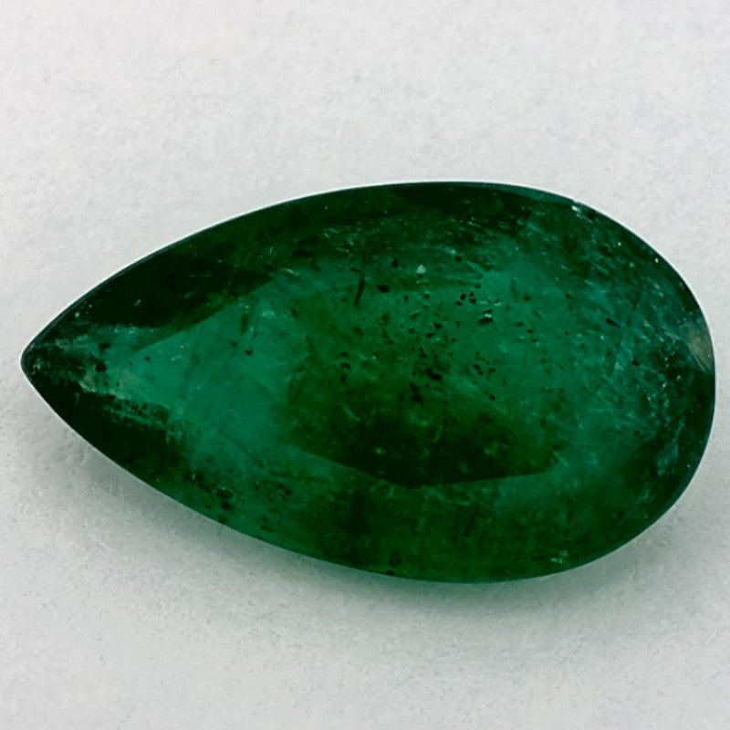 2.35 Carat Pear Natural Green Emerald