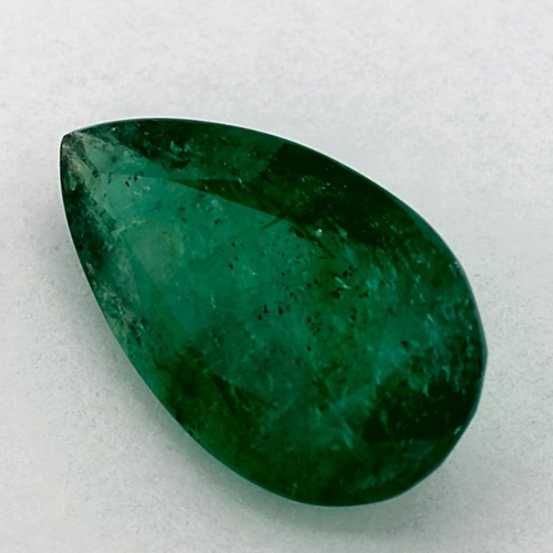 2.35 Carat Pear Natural Green Emerald