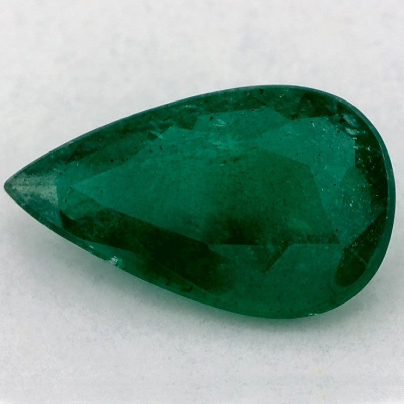 1.49 Carat Pear Natural Green Emerald
