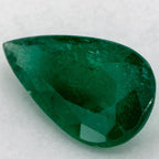 1.49 Carat Pear Natural Green Emerald
