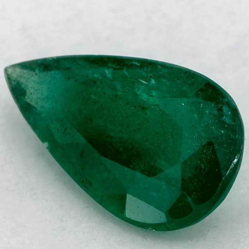 1.49 Carat Pear Natural Green Emerald