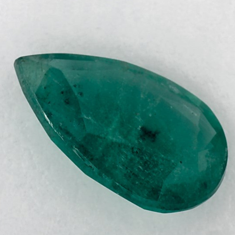 2.74 Carat Pear Natural Green Emerald