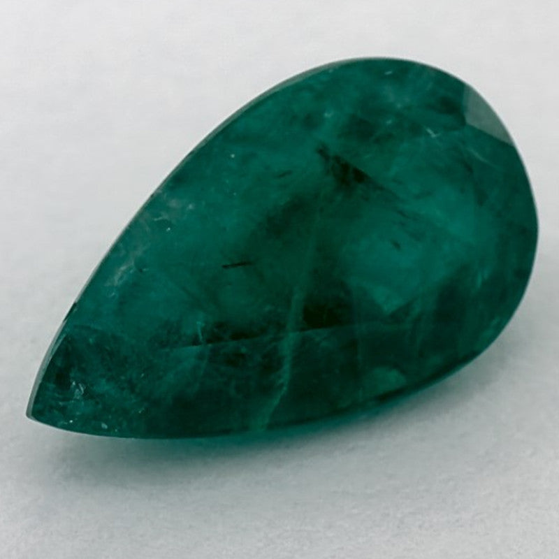 3.10 Carat Pear Natural Green Emerald