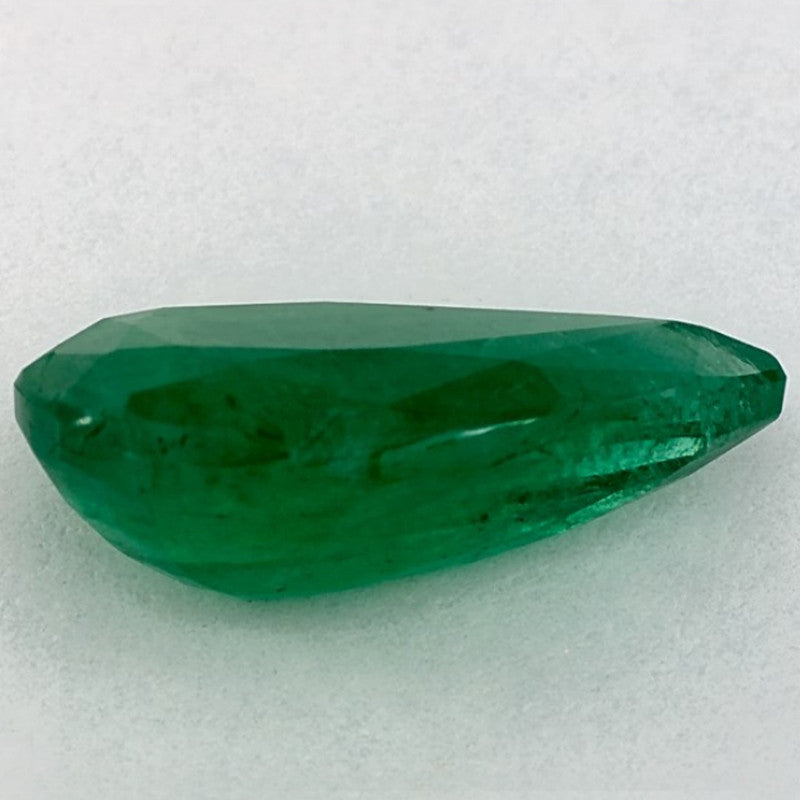 3.17 Carat Pear Natural Green Emerald
