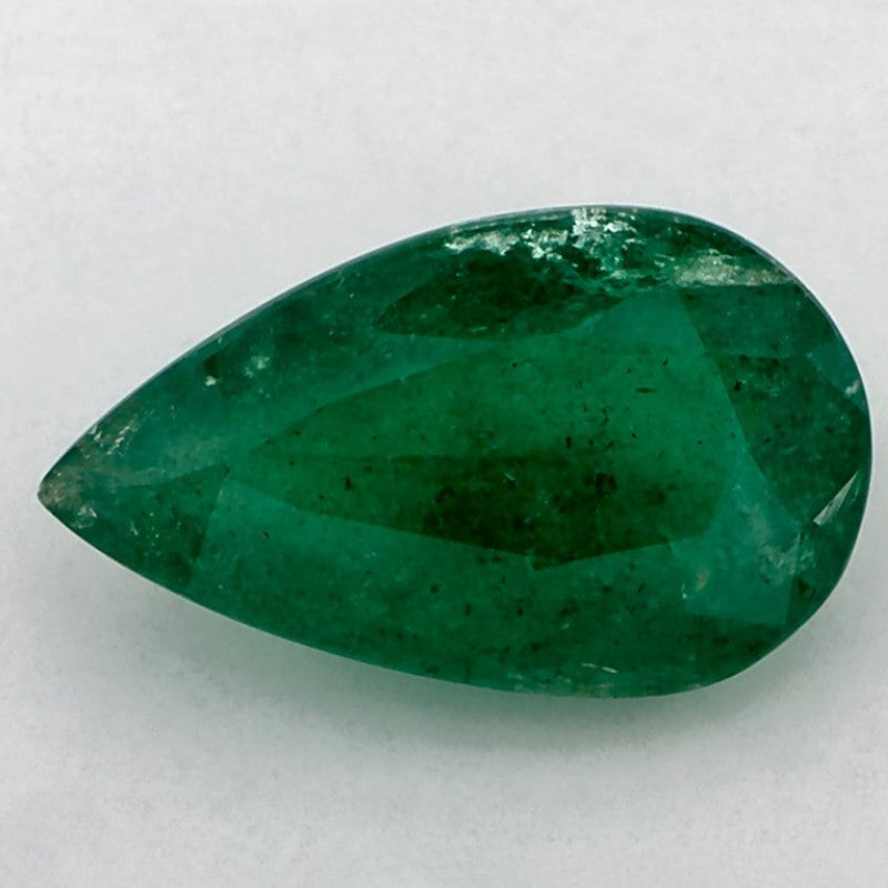 3.53 Carat Pear Natural Green Emerald