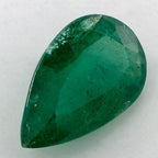 3.53 Carat Pear Natural Green Emerald