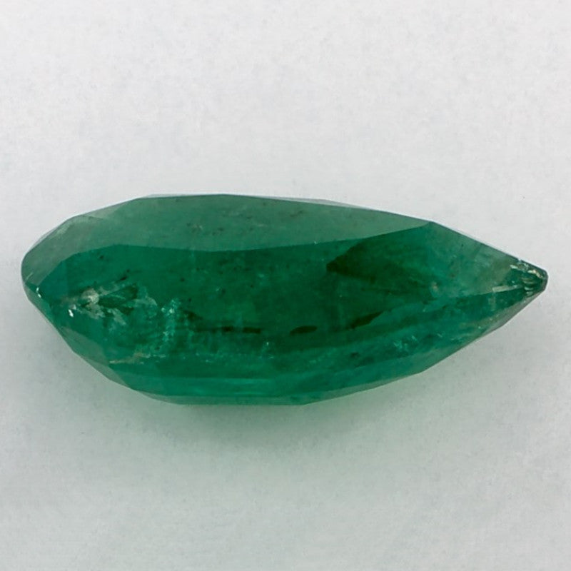 3.53 Carat Pear Natural Green Emerald