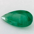 3.58 Carat Pear Natural Green Emerald