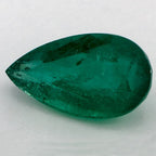 4.06 Carat Pear Natural Green Emerald