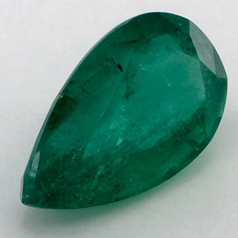4.06 Carat Pear Natural Green Emerald