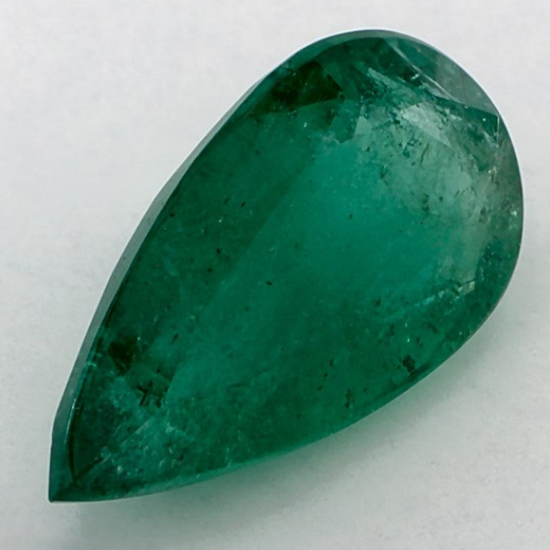4.35 Carat Pear Natural Green Emerald