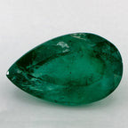 5.16 Carat Pear Natural Green Emerald