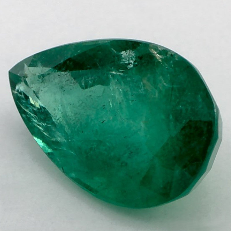 5.16 Carat Pear Natural Green Emerald