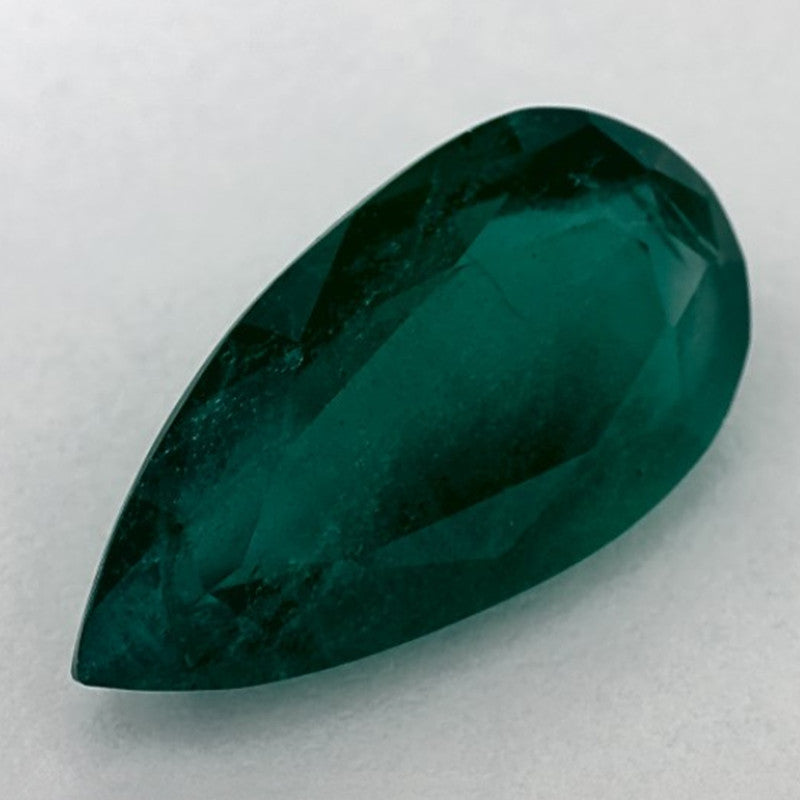 5.30 Carat Pear Natural Green Emerald