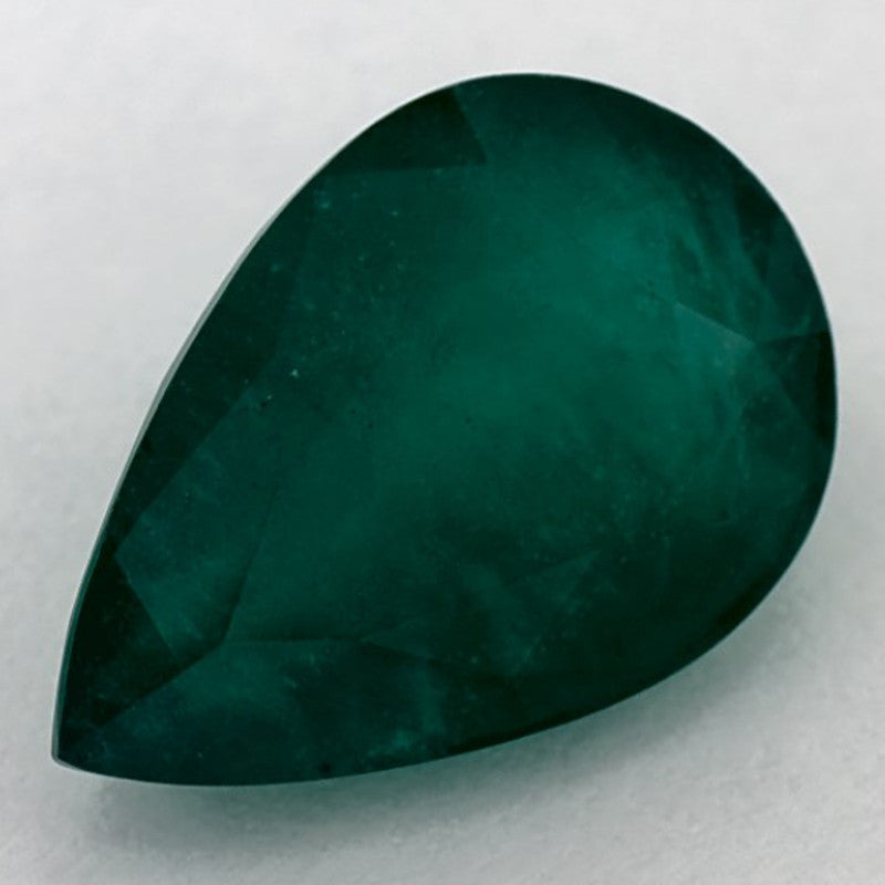 5.37 Carat Pear Natural Green Emerald