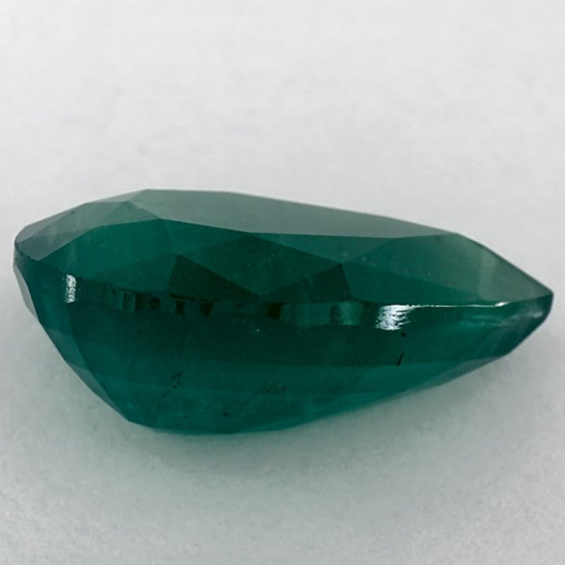 5.37 Carat Pear Natural Green Emerald