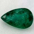 6.12 Carat Pear Natural Green Emerald
