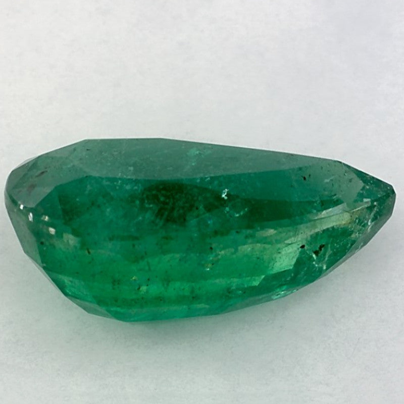 6.12 Carat Pear Natural Green Emerald
