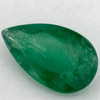 1.62 Carat Pear Natural Green Emerald