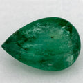 1.67 Carat Pear Natural Green Emerald