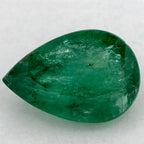 1.67 Carat Pear Natural Green Emerald