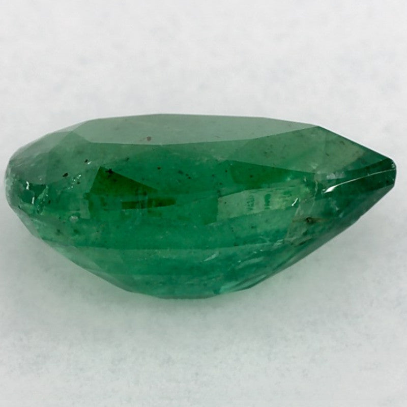 1.67 Carat Pear Natural Green Emerald
