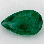 1.79 Carat Pear Natural Green Emerald