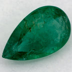1.79 Carat Pear Natural Green Emerald