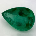 5.15 Carat Pear Natural Green Emerald