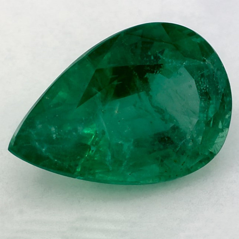 5.15 Carat Pear Natural Green Emerald