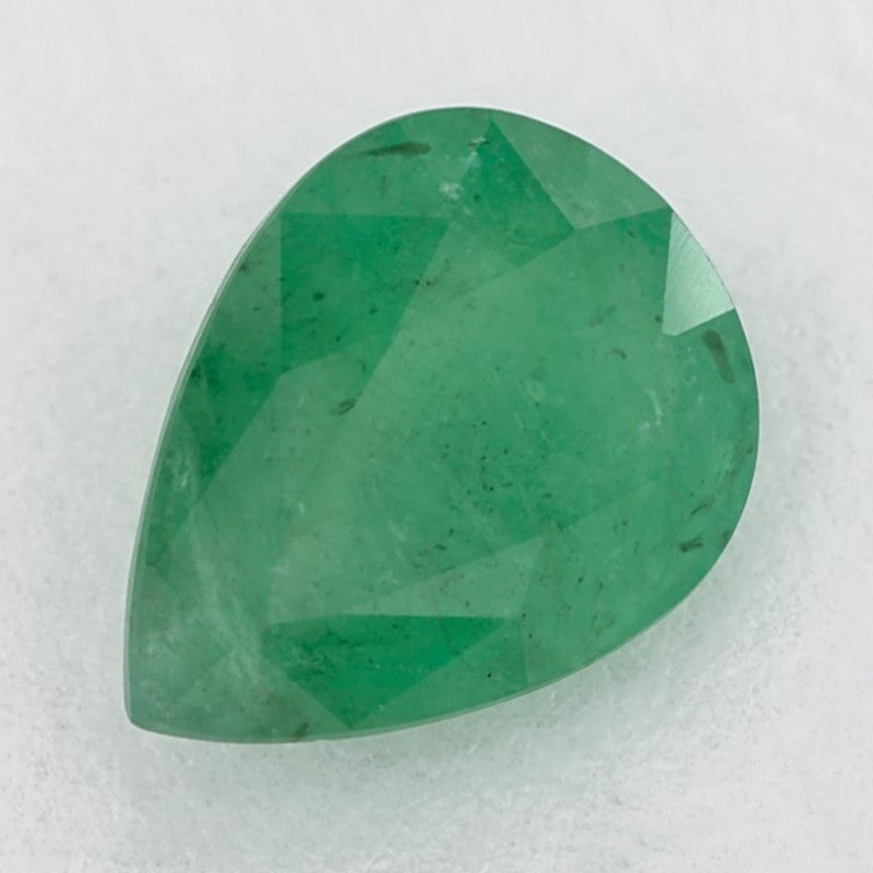1.05 Carat Pear Natural Green Emerald