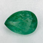 0.93 Carat Pear Natural Green Emerald