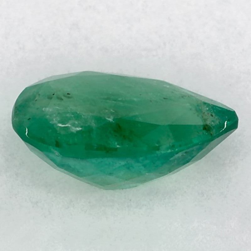 0.93 Carat Pear Natural Green Emerald